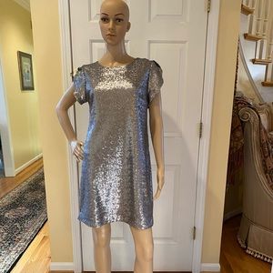 Brand New Silver Sequence Dress for sale!
